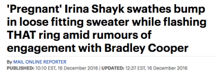 Illustration for article titled Is Bradley Cooper's Girlfriend Pregnant or 'Pregnant'?